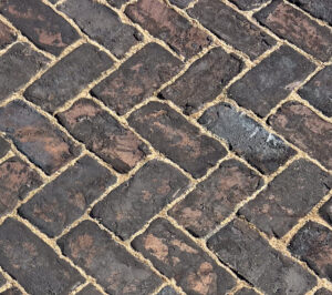 Oblique Brick Paver Swatches with Tan Sand 2025-10